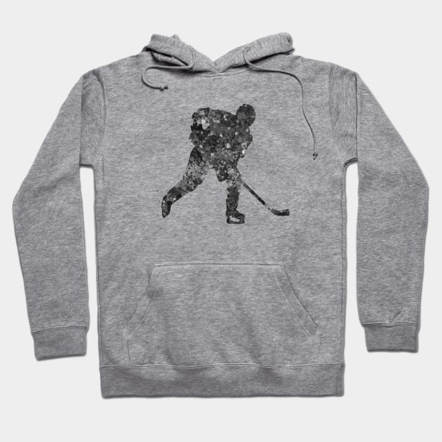 Ice hockey player Hoodie by Yahya Art